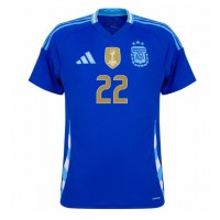 Camiseta Argentina Lautaro Martinez #22 Visitante Equipación Copa America 2024 manga corta